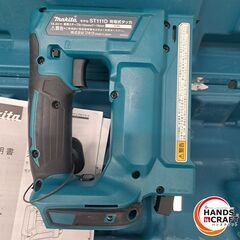 ✨マキタ　中古　ST111D　充電式タッカ　14.4V　保護メガネ/ケース付き✨うるま市田場✨の画像