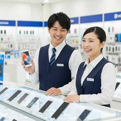 📱【携帯ショップ松阪中央】補填スタッフ募集！高日当＋交通費支給✨ジニー操作可能な方歓迎！の画像