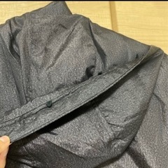 ダウンコート　ＭよりのＬ　ロング丈　ダークグレーの画像