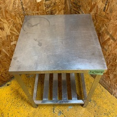 N(7657) ステンレス作業台 W600D600H800 厨房用品 飲食店 店舗用 業務用 直接引き取り歓迎 大阪の画像