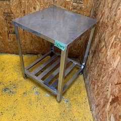 N(7657) ステンレス作業台 W600D600H800 厨房用品 飲食店 店舗用 業務用 直接引き取り歓迎 大阪の画像