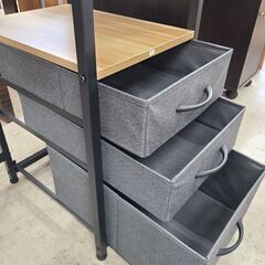 J1752【リユースのサカイ柏店】引き出し付きデスク　パソコンデスク　ナチュラル　クリーニング済　の画像