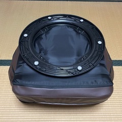 ニトリ 回転座椅子 フォルタ 合成皮革 ブラウン 360°回転 6段リクライニングの画像