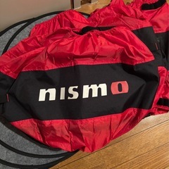 NISMO タイヤカバー 4個セット 赤 黒 カー用品　日産 NISMO ホイールタイヤカバー KWA4050K20 中古品の画像