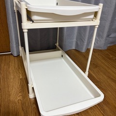 引き出せる収納ラックの画像
