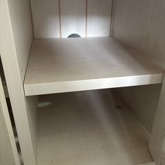 【白×ガラス扉🪟】ローボード テレビ台｜ナチュラルカントリー調🌿の画像