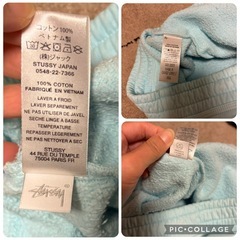 ✨人気・美品✨ Stussy サックスブルー スウェットパンツ M 水色の画像