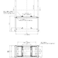 バクマ工業 エアコン室外ユニット架台 防雪屋根付平地置用 ZAM製 B-HYZAM 新品未使用の画像