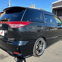 岡山【自社ローン】保証人無可★全国対応★エスティマ【アエラスSパッケージ】社外19インチAW/車高調/両側パワスラ/走行中TV可/ALPINEフリップダウンモニター/バックカメラ/レザー調シートカバー/オットマン/コーナーセンサー/ETCの画像