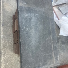 黒色　自然石平板　飛び石　腰掛けなど天板にの画像