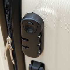 新品 HUNDRED 軽量 バイカラー キャリーケース Sサイズ 39L ベージュ MCR-001 ハードケース スーツケース 旅行かばん キャスター付き 札幌市 清田区 平岡の画像