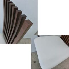 モリタインテリア ダイニングチェア CBL-5310-CH/WH モダン ハイバック 椅子 肘無し 日本製 ホワイト/ショコラ 札幌 西野店の画像