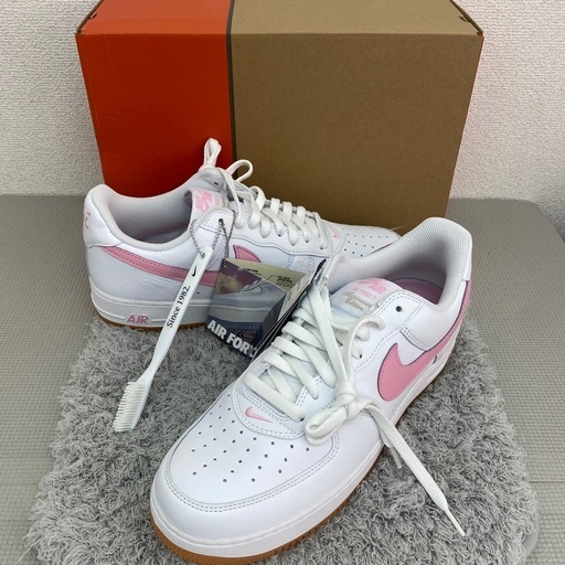 【新品・未使用】NIKE AIR FORCE 1 LOW RETRO ナイキ エアフォースワン　ホワイト/ピンク 30cm
