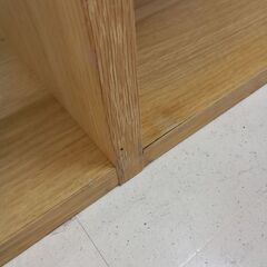 リユースのサカイ栃木店★ジモティ割あり★  本棚 ナチュラル木目 W160.5×D28×H199.5 クリーニング済み TC11474の画像