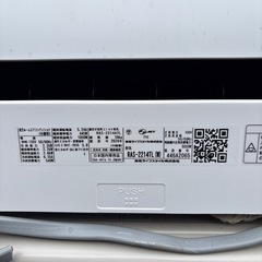 （美品）2024年製東芝TOSHIBA エアコンRAS-2214TL-W6畳の画像