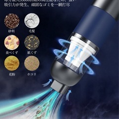 ハンディクリーナー コードレス 強力 20000pa 軽量 掃除機&電動エアダスター両用 小型掃除機 usb充電式 車用掃除機 ハンディ掃除機 カークリーナー コードレスクリーナー 自宅/車内 おしゃれ コンパクト ミニ 小型の画像