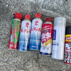 殺虫剤、5-56などスプレー缶、いろいろ差し上げます。の画像