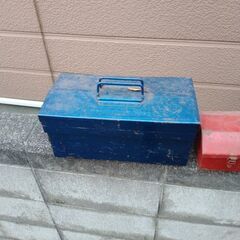 古い工具箱　古い工具入ってますの画像