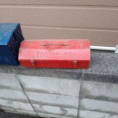 古い工具箱　古い工具入ってますの画像