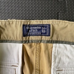 【Y00053】Abercrombie & Fitch（アバクロンビー&フィッチ）スリムカーゴパンツ　W31 L32　の画像