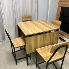 🌿伸長式ダイニングテーブルセット（4人掛け）美品✨新品同様！
の画像