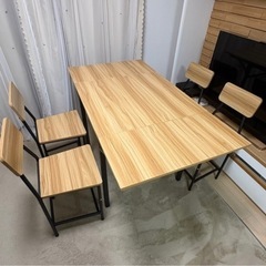 🌿伸長式ダイニングテーブルセット（4人掛け）美品✨新品同様！
の画像