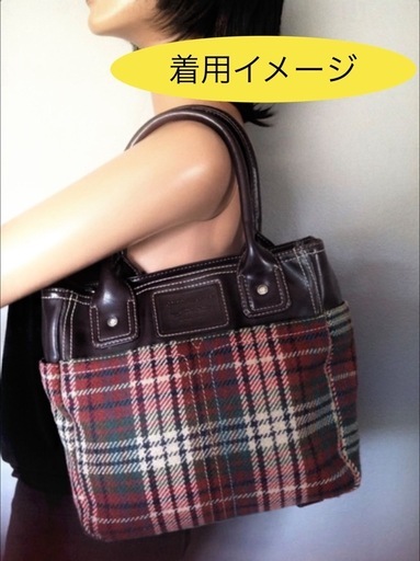  ✨トミーヒルフィガー✨ツイード✨トートバッグ✨肩がけ