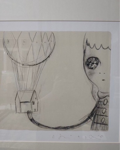 奈良美智 直筆サイン入りUntitled (Omaha) 版画