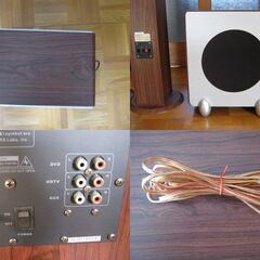 CAV　SW260　 2.1CHアクティブホームシアターシステム　スピーカー左右とサブウーファー内蔵AVアンプ　　リモコン無し　ジャンク品の画像