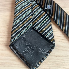 ヴィヴィアンウエストウッド ネクタイ シルク ストライプ オーブ柄 刺繍の画像