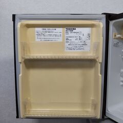 TOSHIBA 東芝冷蔵庫 1ドア GR-HB40A2(T) 外形寸法 幅425mm x 奥行450mm x 高さ520mm 定格内容積39Lの画像