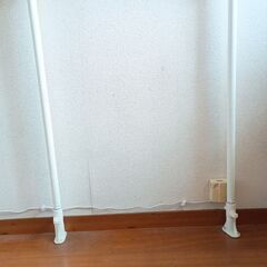 突っ張り パーテーション メッシュ 幅700×奥行75×高さ195～250cm 壁面収納 間仕切りの画像