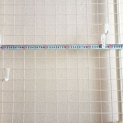 突っ張り パーテーション メッシュ 幅700×奥行75×高さ195～250cm 壁面収納 間仕切りの画像