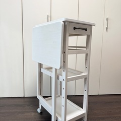 譲ります！キャスター付きワゴンの画像