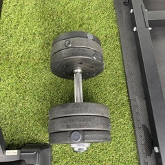 筋トレ用ベンチ　バーベルセットの画像