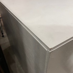 展示台　店舗什器　手作り　白塗りの画像