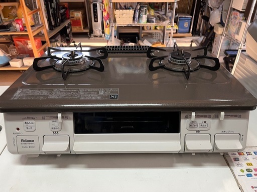 Paloma IC-S807BHA-L 左強火 都市ガス用 2020年12月製 ガステーブル 30分消火あんしんモード搭載 動作確認済 中古品 ④