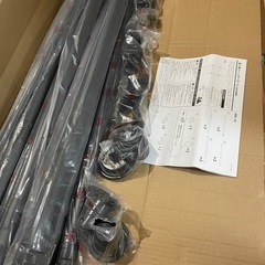 新品　突っ張りハンガーラックの画像