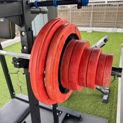 筋トレマシンセット　バーベル類　敷きマットつき付きの画像