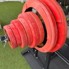 筋トレマシンセット　バーベル類　敷きマットつき付きの画像