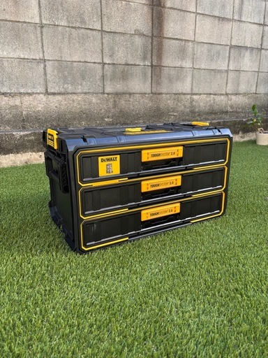 工具チェスト、工具箱／DEWALT タフシステム2.0 3段引き出しチェスト DWST08330-1