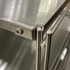 取りに来れる方限定！無印良品のステンレスユニットシェルフです！の画像