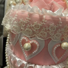 ウエディングケーキ手作り
の画像