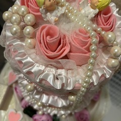 ウエディングケーキ手作り
の画像