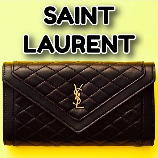 箱付き✨SAINT LAURENT✨サンローラン✨財布✨カサンドラロゴ✨ギャビー