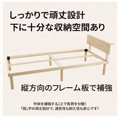 ［引き取り先決まりました］ベッドフレーム［シングル］の画像