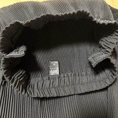 シーイン黒プリーツスカートの画像