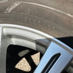 アルミホイル スタッドレスタイヤ 215/55/R17 の画像