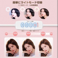 LEDリングライト　USBの画像