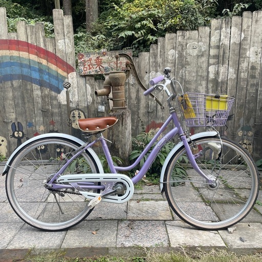 工場 自転車 No.201 26インチ ワインレッド ママチャリ シティサイクル